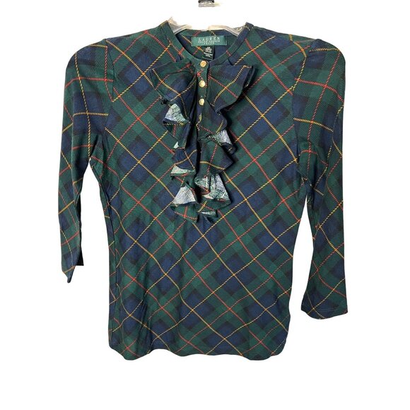 Lauren Ralph Lauren Petite Small tartan Cotton - Picture 1 of 8